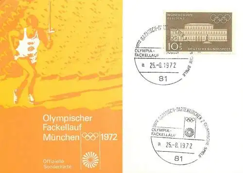 Olympischer Fackellauf Munchen 1972