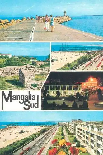 Romania Postcard Mangalia Sud diverse aspecte