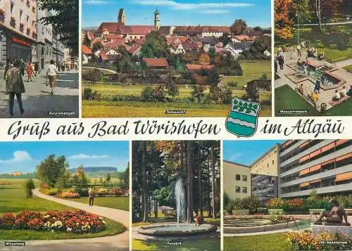 Postcard Germany Bad Worishofen Allgau Kneipp-Heilbad