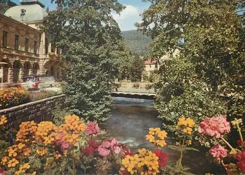 Postcard Germany Wildbad im Schwarzwald An der Enz 1968