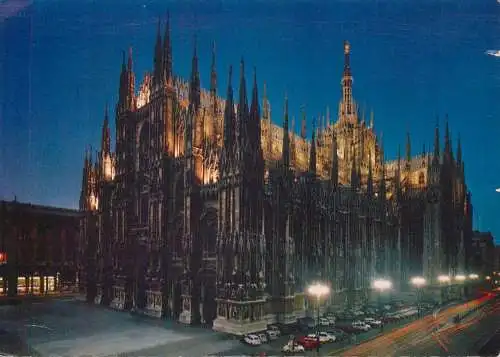 Postcard Italy Milano cathedral