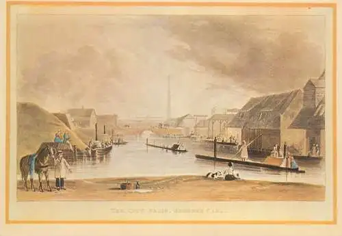 Postcard The city basin Regent's canal UK Waterways museum