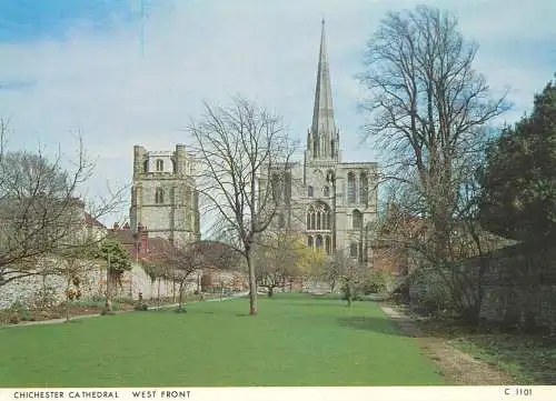 Postcard Uk England Chichester cathedral