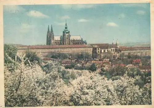Postcard Czech Republic Prague Hradcany castle