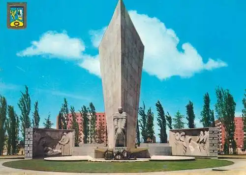 Postcard Spain Madrid Castilla square 1965