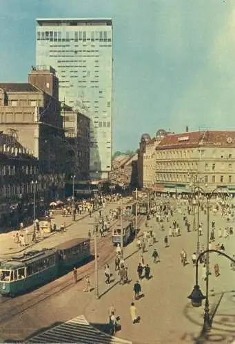 Postcard Croatia Zagrebcity view