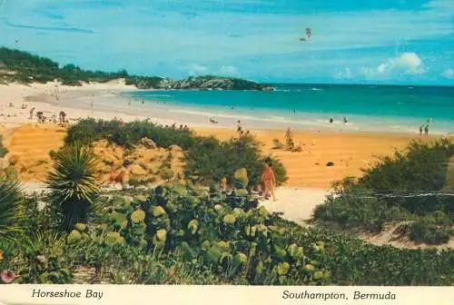 Postcard Bermuda Southampton Horseshoe bay