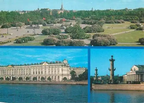 Postcard Russia St Petersburg multi view