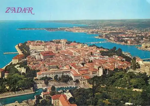 general view Zadar Croatia Postcard