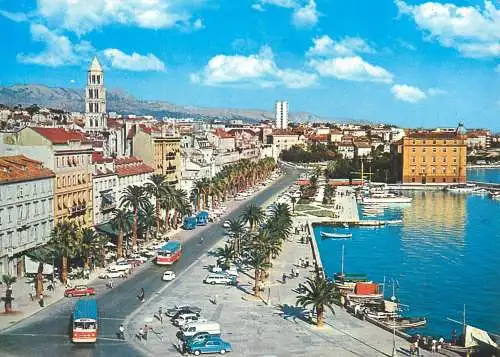 Post card Croatia Split cityscape