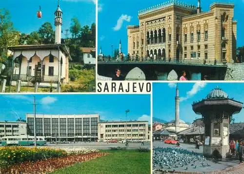 multi view Postcard Bosnia and Herzegovina Sarajevo