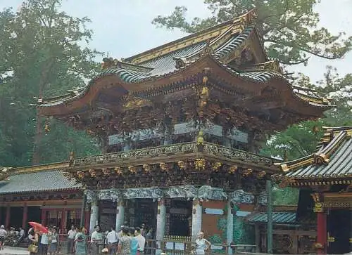 Postcard Japan Toshogu Shrine Yomeimon Gate typical architecture