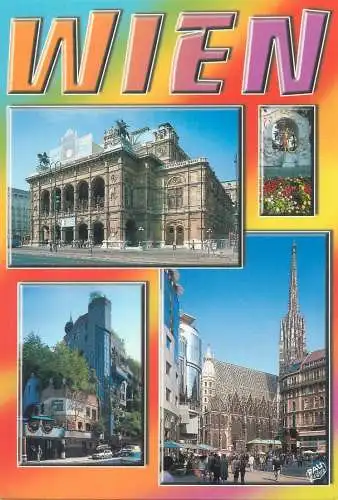 Postcard Austria Vienna multi view