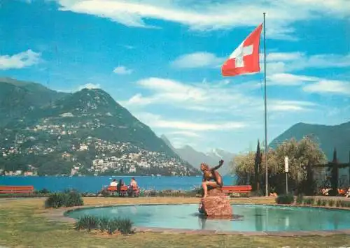 Postcard Switzerland Lugano L'Acquaiola