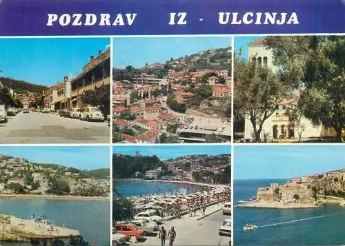 Postcard Croatia Pozdrav iz Ulcinja multi view