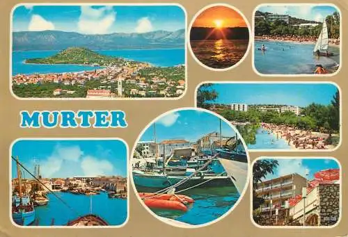 Postcard Croatia Murter resort multi view 1977