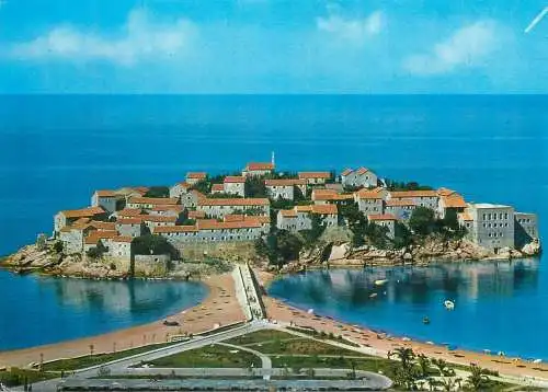 Postcard Croatia Sveti Stefan