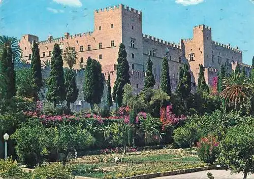 Postcard Greece Rhodes The palace of the knights 1999