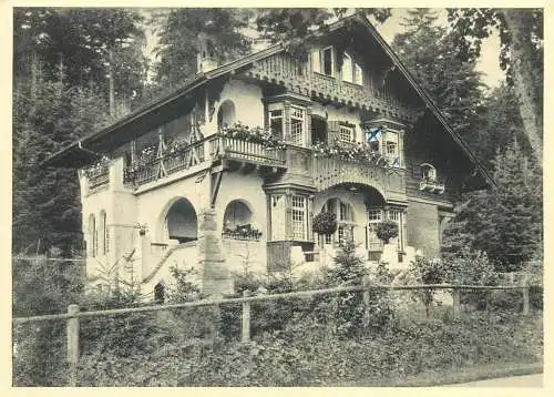 Postcard Germany schwarzwald Villa Augusta
