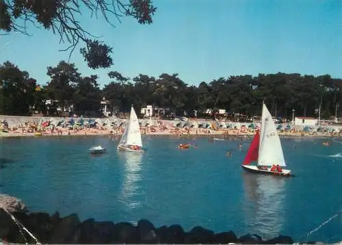 Postcard France Charente Maritime  Vaux-sur-Mer plage de Nauzan 1977
