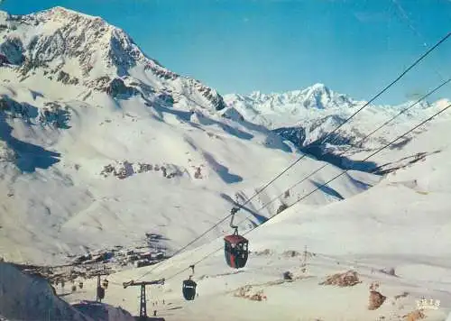 Postcard France Tignes Mont Blanc teleferique
