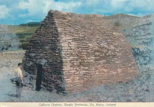 Postcard Ireland Kerry Gallarus oratory Dingle peninsula