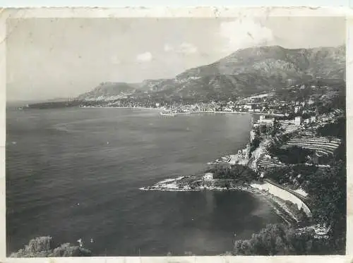 Postcard France Grimaldi Ventimiglio coastal scene
