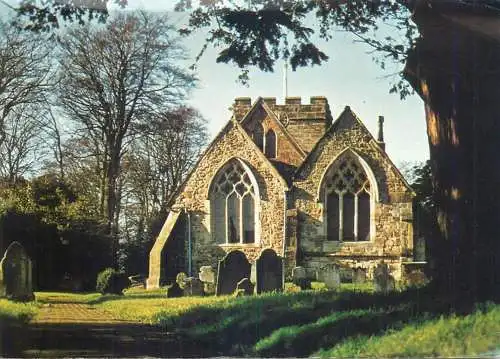 Postcard England Brightling Church of St Thomas a Becket