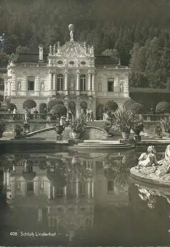 Postcard Germany Schloss Linderhof