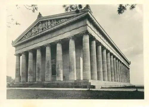 Postcard Greece Parthenon like temple place to identify 1956