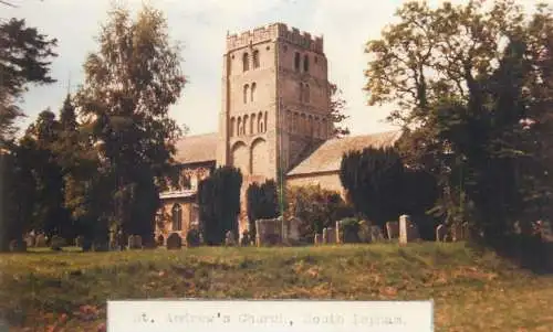 Post card England South Lopham St Andrew's Church