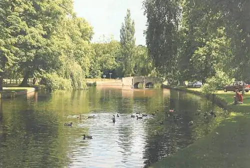 Postcard England Nuns' Bridges and Spring Walk Thetford