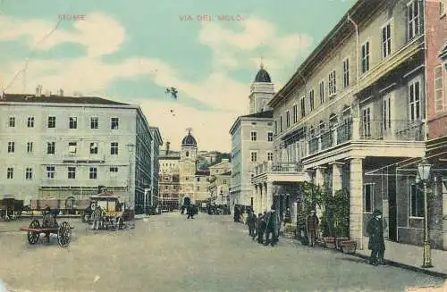 Fiume via del molo 1911
