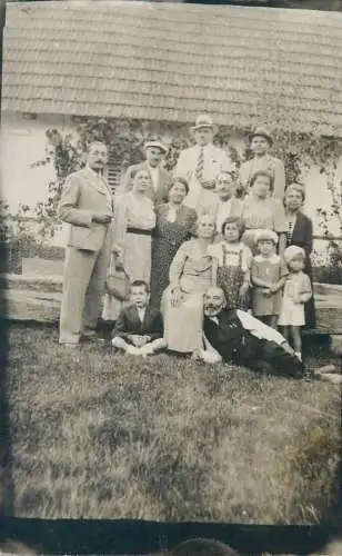 Romanian types family social history vintage photo postcard