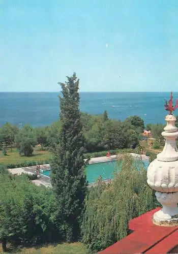 Postcard Slovenia Ankaran hotel Adria outdoor swimming pool