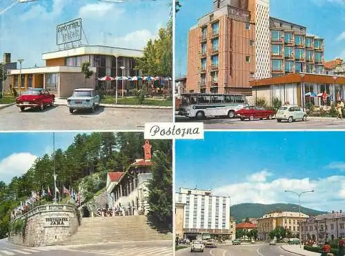 Postcard Slovenia Postojna multi view