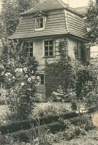 Postcard Germany das Goethehaus in Weimar