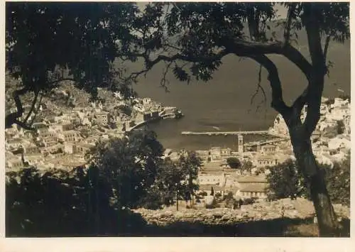 Postcard Greece Hydra YAPA coast scene