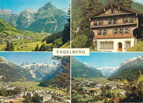 Postcard Switzerland Engelberg multi view 1973