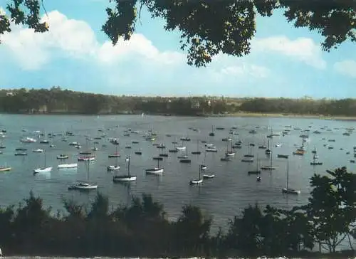 Postcard France Dinard baie du prieure bateaux au repos 1980