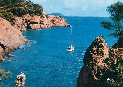 Postcard France Cote d'Azur La perle des Iles d'Or 1967