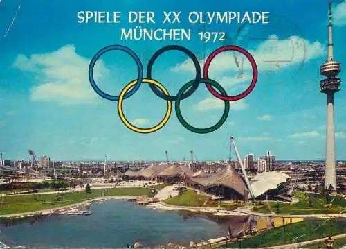 Postcard Germany Spiele der XX Olympiade Munchen 1972