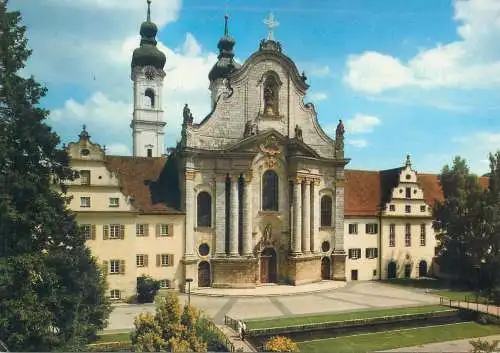 Postcard Germany Munster Zwiefalten Ehemalige Benediktinerabtei klostkirche
