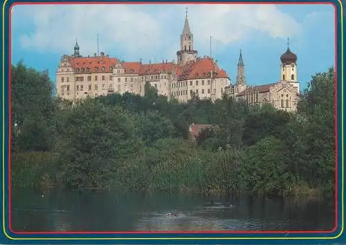 Postcard Germany Sigmaringen an der Donau Hohenzollern castle