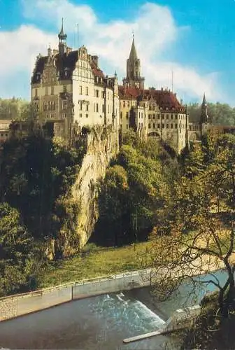 Postcard Germany Sigmaringen an der Donau Hohenzollern castle