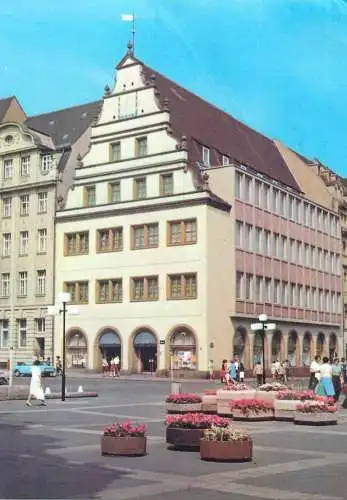 Postcard Germany Messestadt Leipzig alte waage
