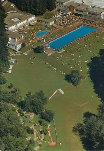 Mini-golf topical retated postcard Switzerland Zurich Dolder Wellen und Sonnenbad aerial