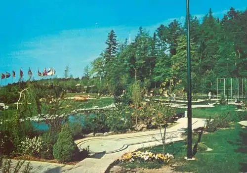 Mini-golf topical retated postcard Switzerland la Cote Vaud Signal de Bougy