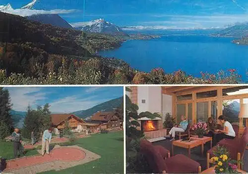 Mini-golf topical retated postcard Switzerland Ferien und Seminarhotel Meielisalp