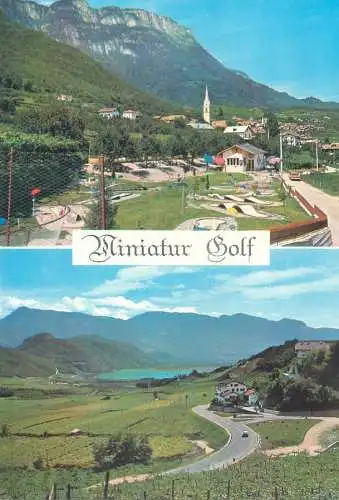 Mini-golf topical retated postcard Switzerland Miniatur Golf Europa S. Anton Kaltern